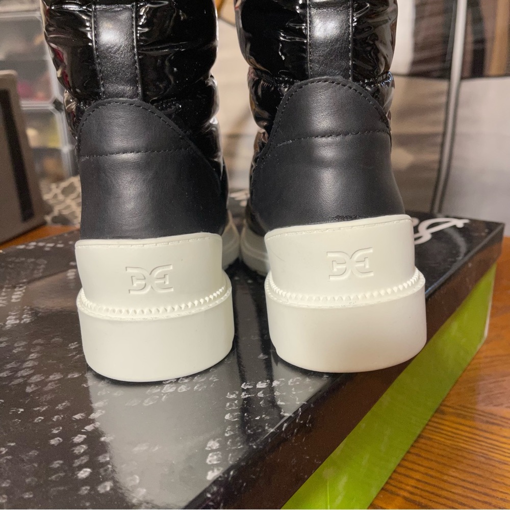 SOLD Sam Edelman Black Camora Puffer Knee High Waterproof Winter Boots/Booties - Picture 7 of 15